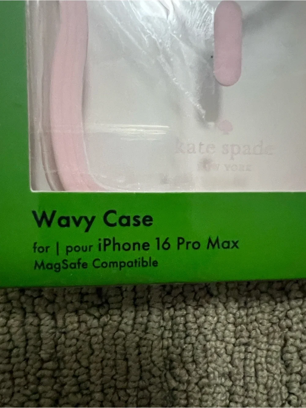 Kate Spade Wavy Case for iPhone 16 Pro Max - Pink